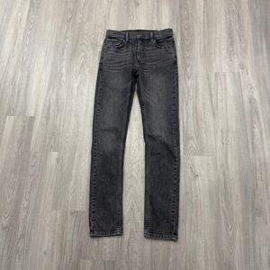 Levis 510 Skinny Fit Jeans Men's 30x34 Black Gray Faded Western Rodeo Skater